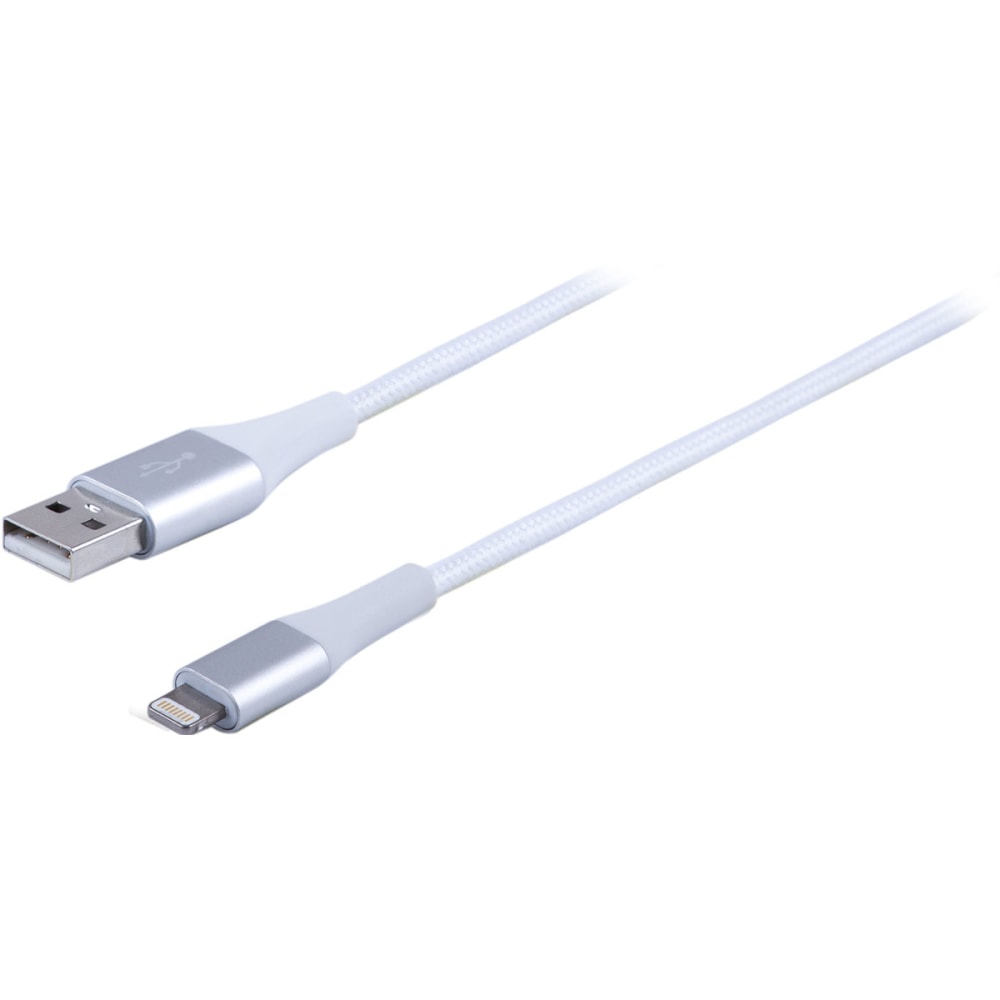 Ativa® USB-Type-A-To-Lightning Braided Aluminum Charge And Sync
