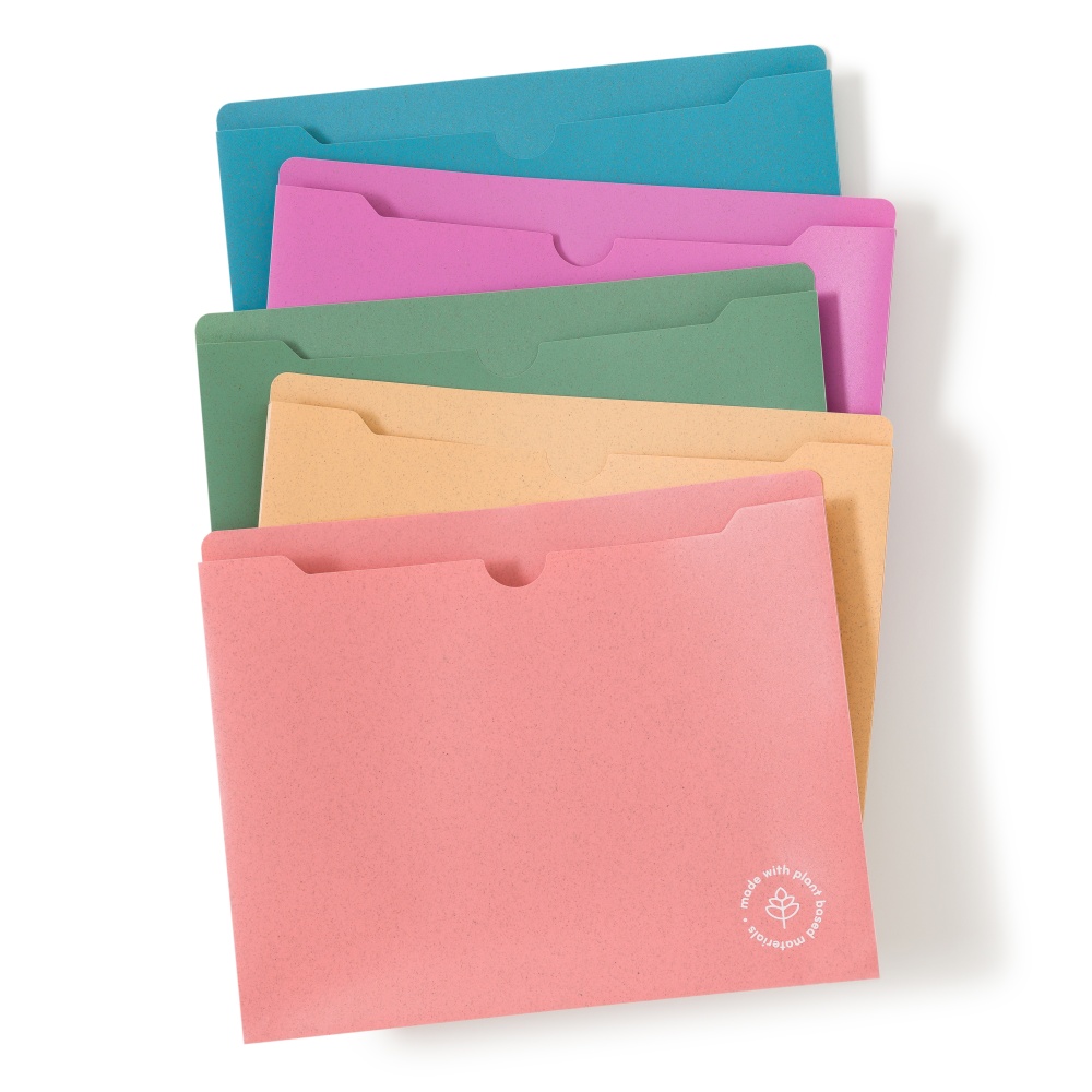 U Brands U-Eco™ Poly File Jackets, 1" Expansion,