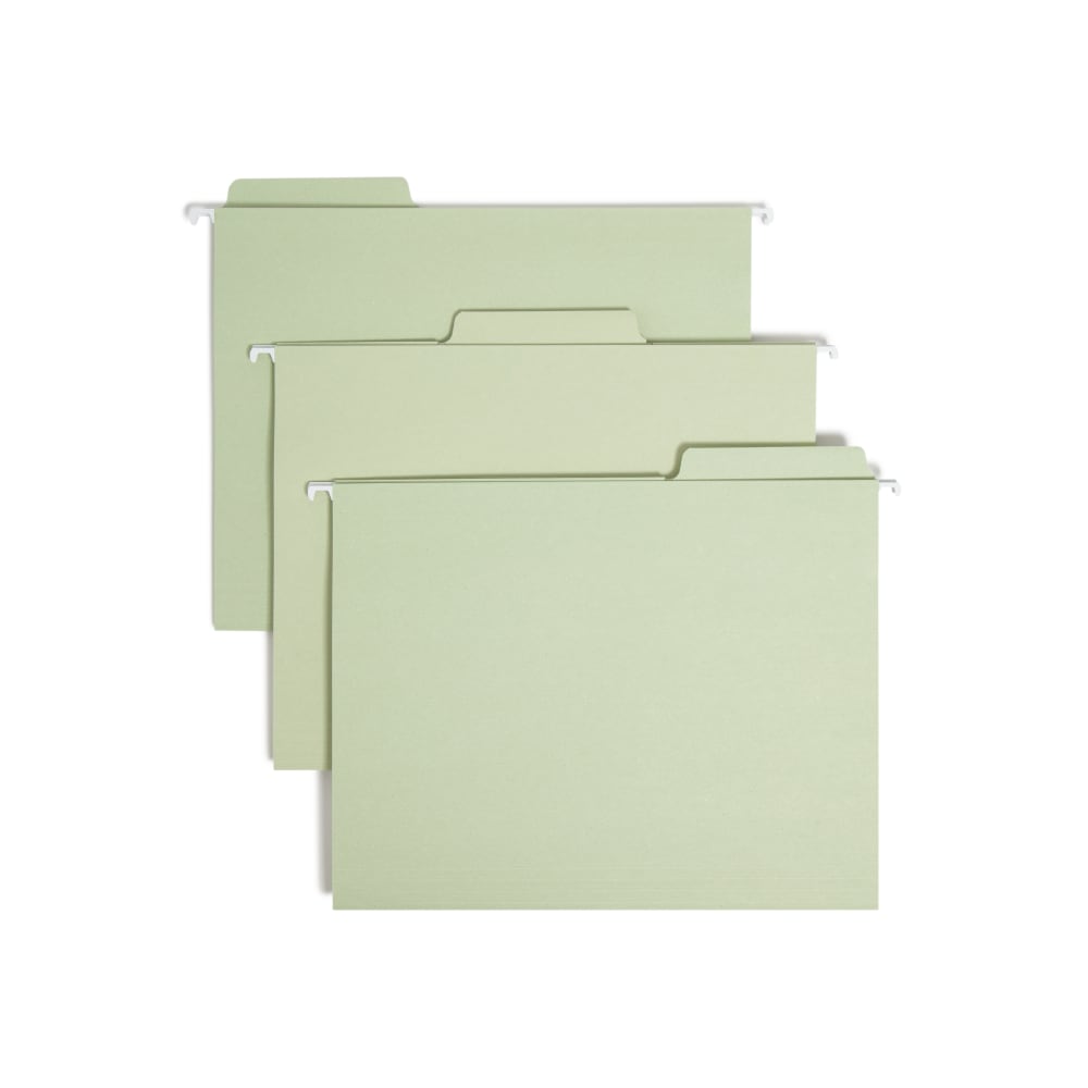Smead® FasTab® Hanging File Folders, Letter Size, Moss,