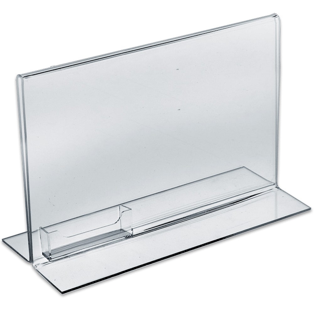 Azar Displays Double-Foot Acrylic Sign Holders With Attached