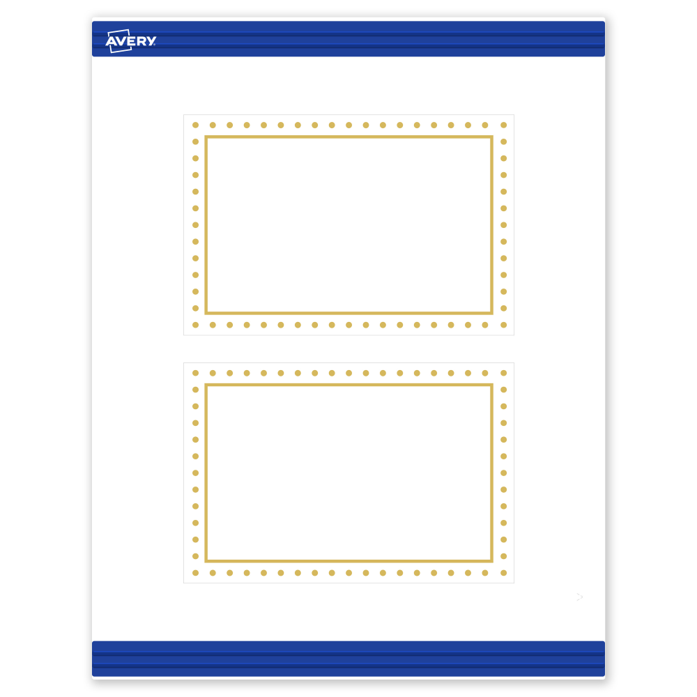 Avery® Print-To-The-Edge Postcards With Sure Feed®,