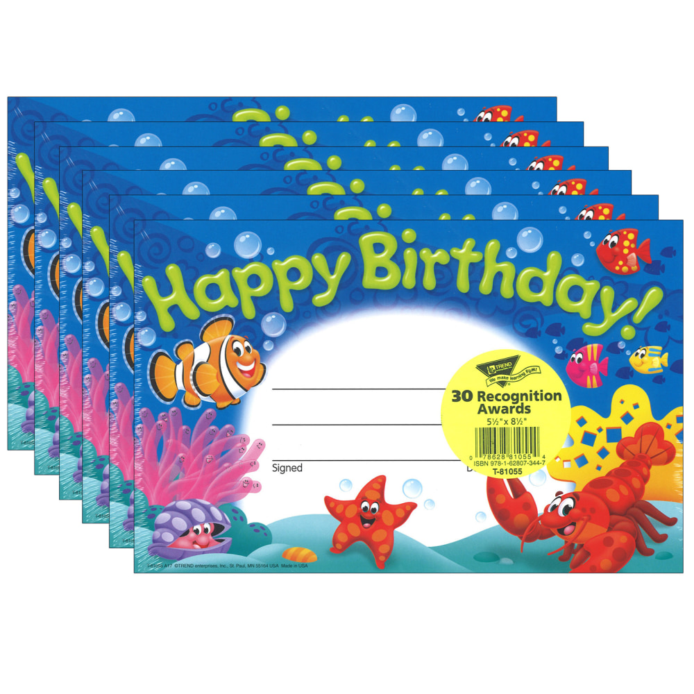 TREND Recognition Awards, Happy Birthday! Sea Buddies, 30