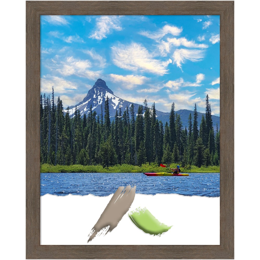 Amanti Art Hardwood Mocha Picture Frame, 25" x
