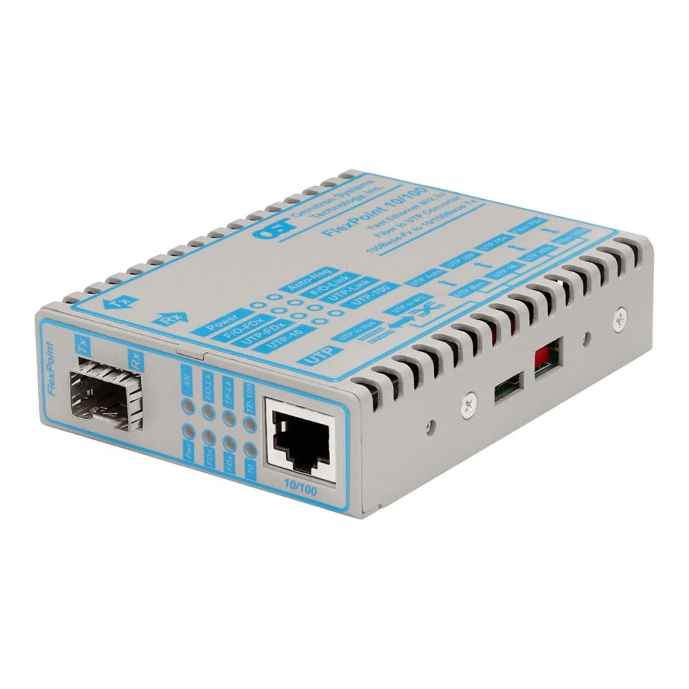 Omnitron FlexPoint 10/100 - Fiber media converter -