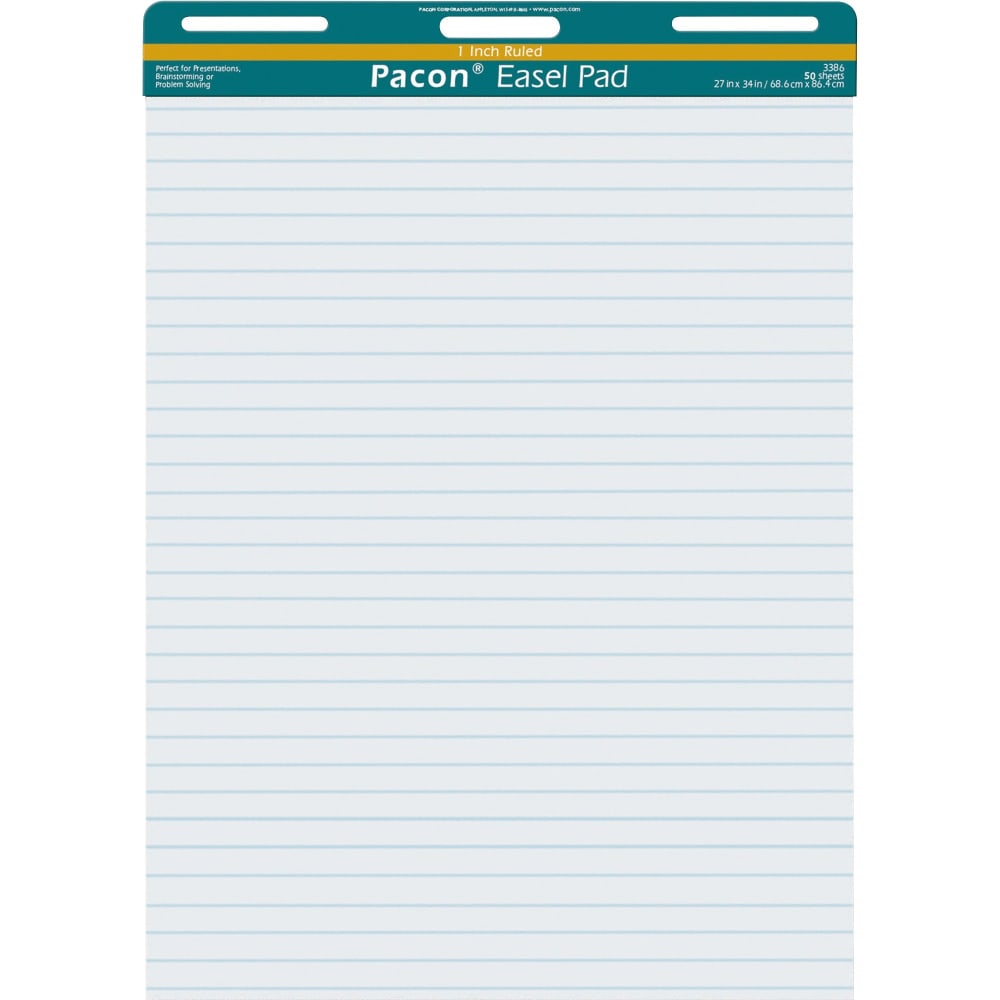 Pacon Ruled Easel Pads - 50 Sheets -