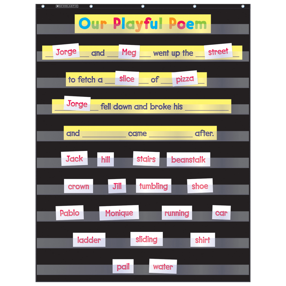 Scholastic Teacher Resources Pocket Chart, Standard, 34" x