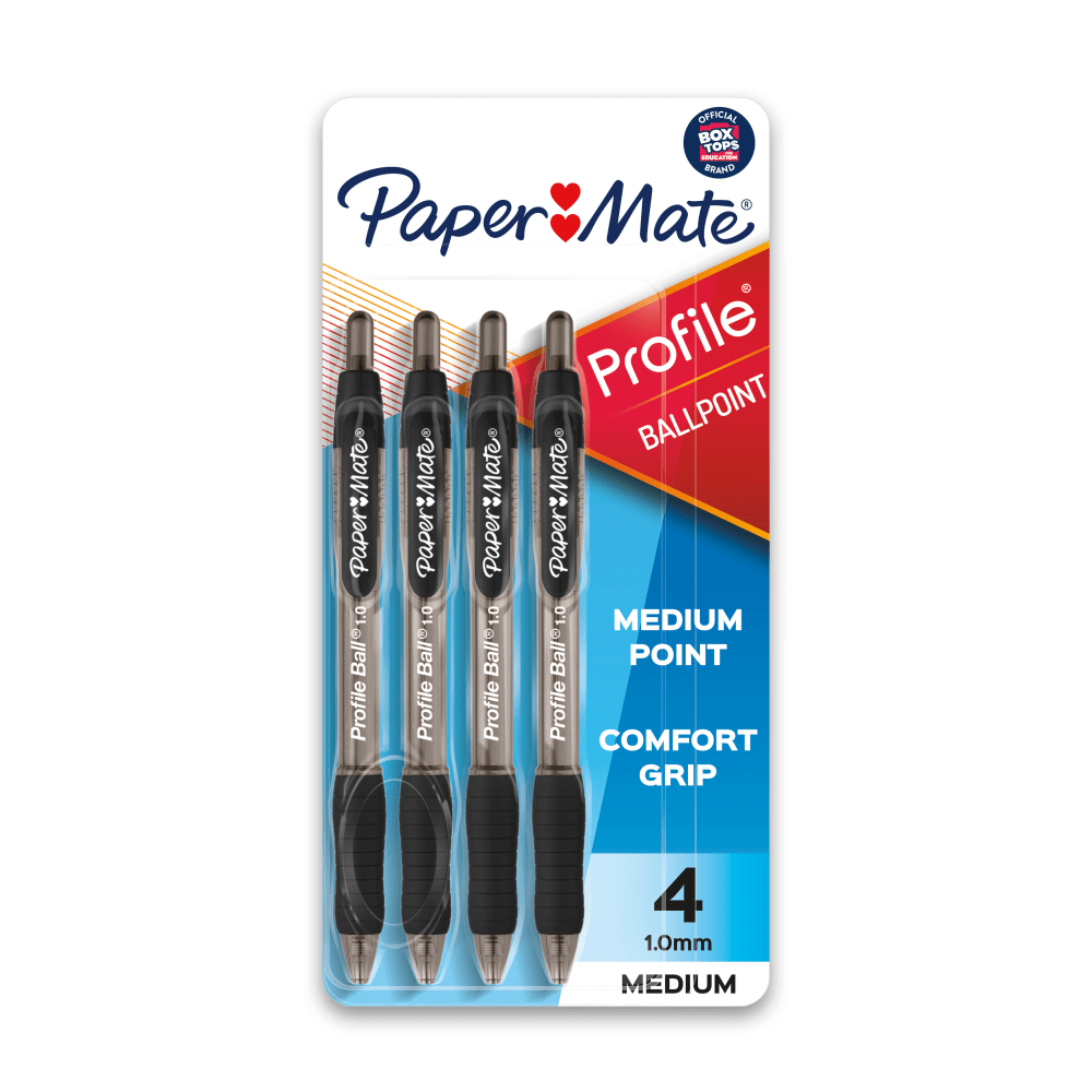 Paper Mate Ballpoint Pen, Profile Retractable Pen, Medium
