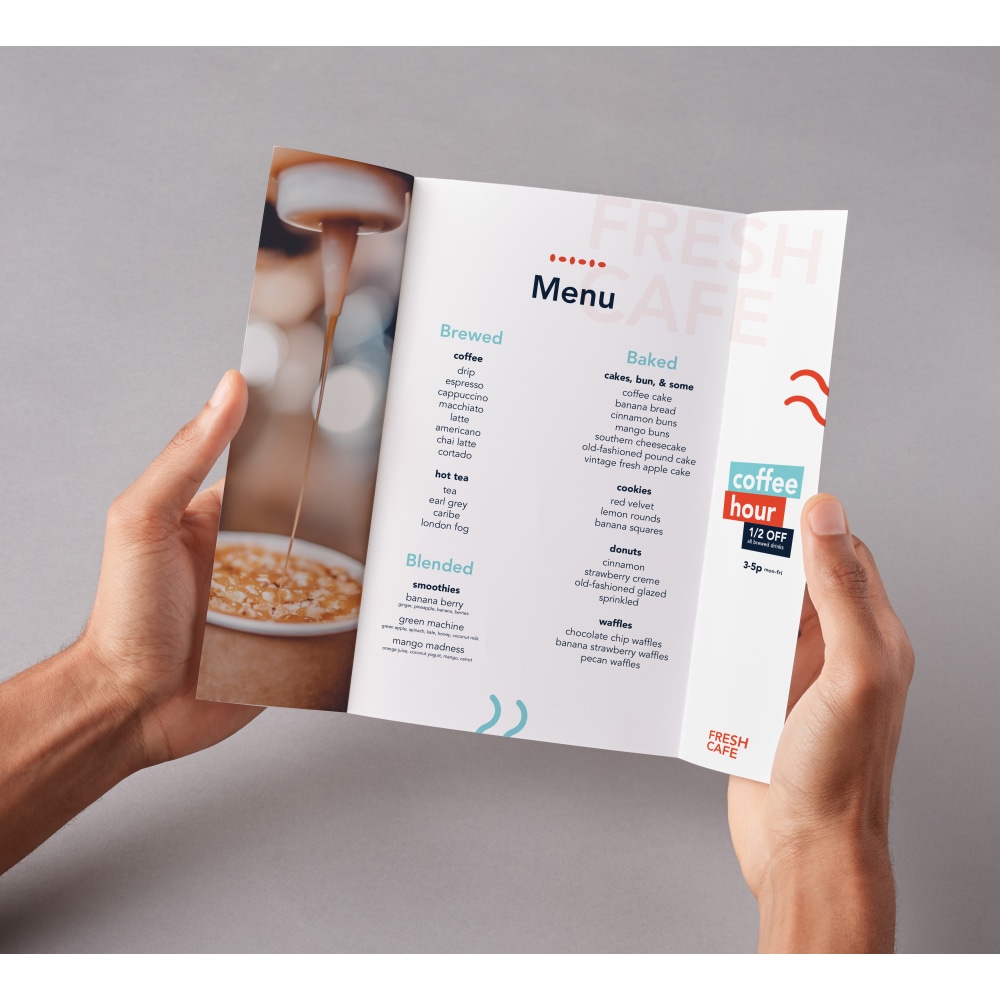 Custom Menus, Choose Design Or Upload Your Own