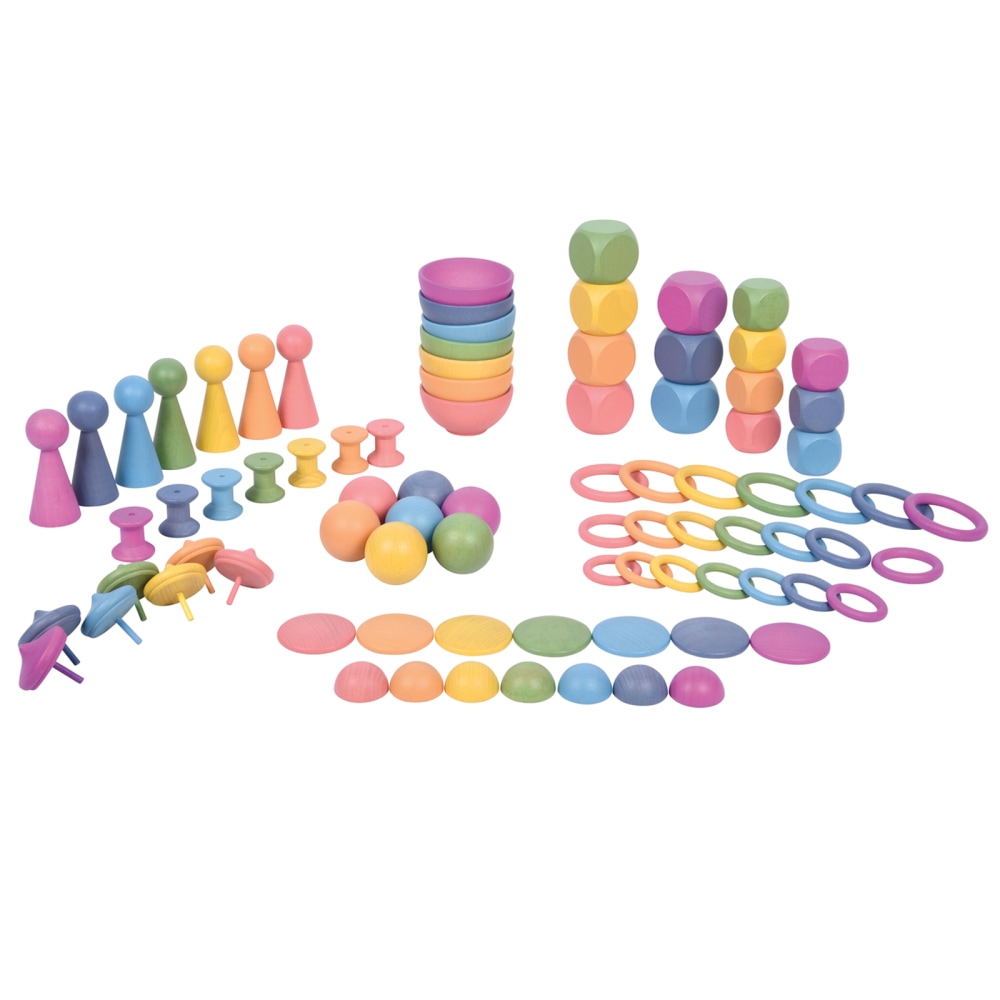 TickiT Rainbow Wooden Super Set, Assorted Colors, Set