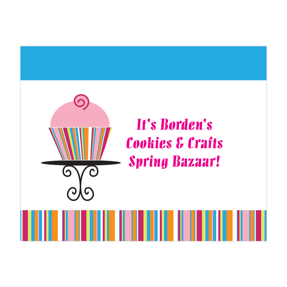 Custom Full-Color Flat Note Card Invitations, 1 Side,