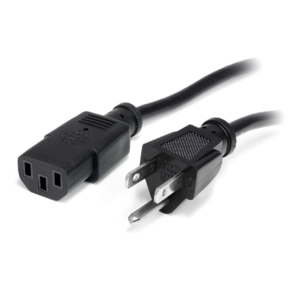 StarTech.com 12ft (3.6m) Computer Power Cord, NEMA 5-15P