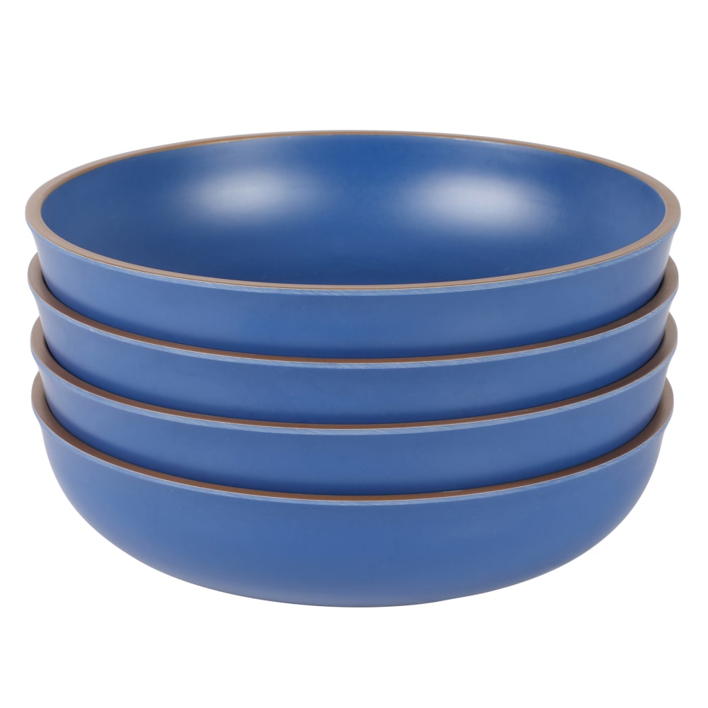 Gibson Home Rockabye 4-Piece Melamine Dinner Bowl Set,