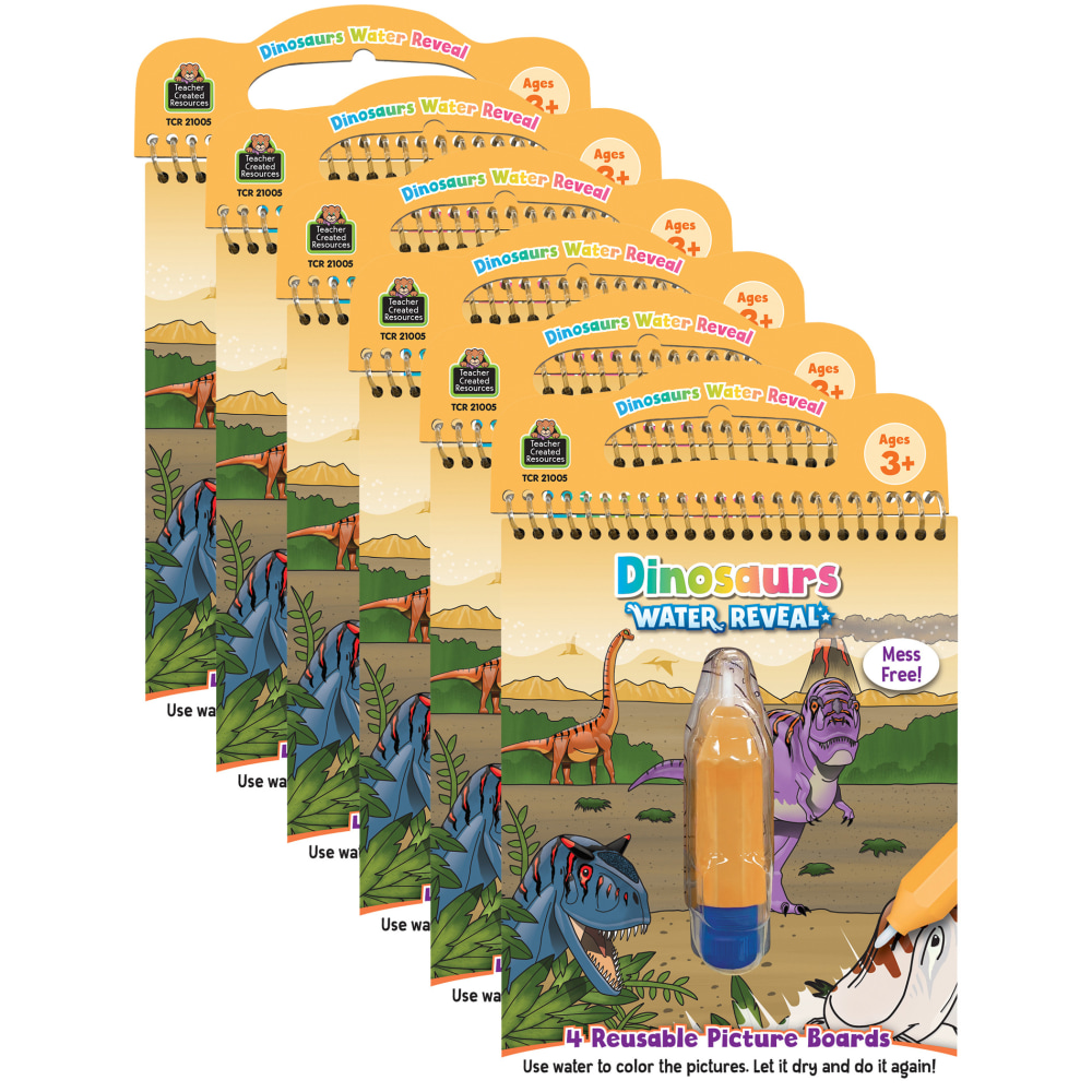 Teacher Created Resources Water Reveal Books, Dinosaurs, Bundle