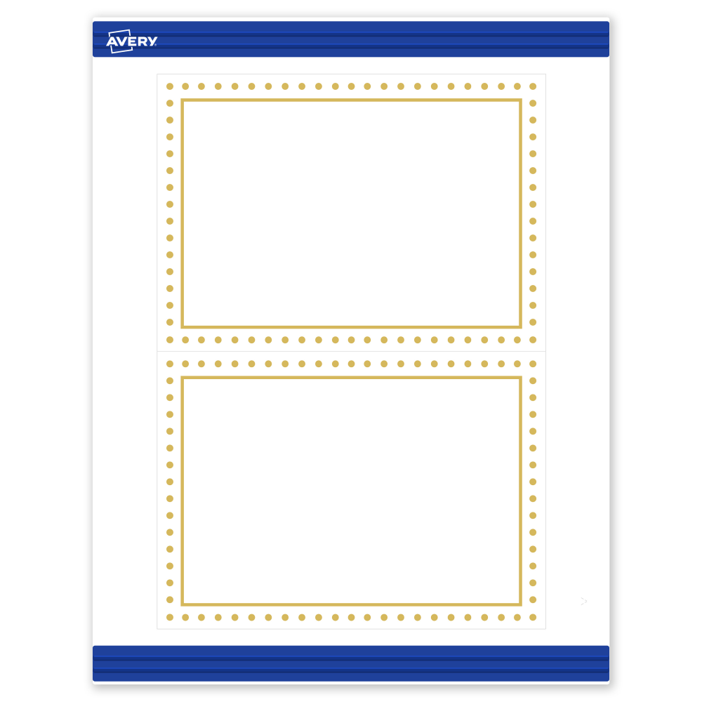 Avery® Printable Invitation Cards With Sure Feed® Technology,