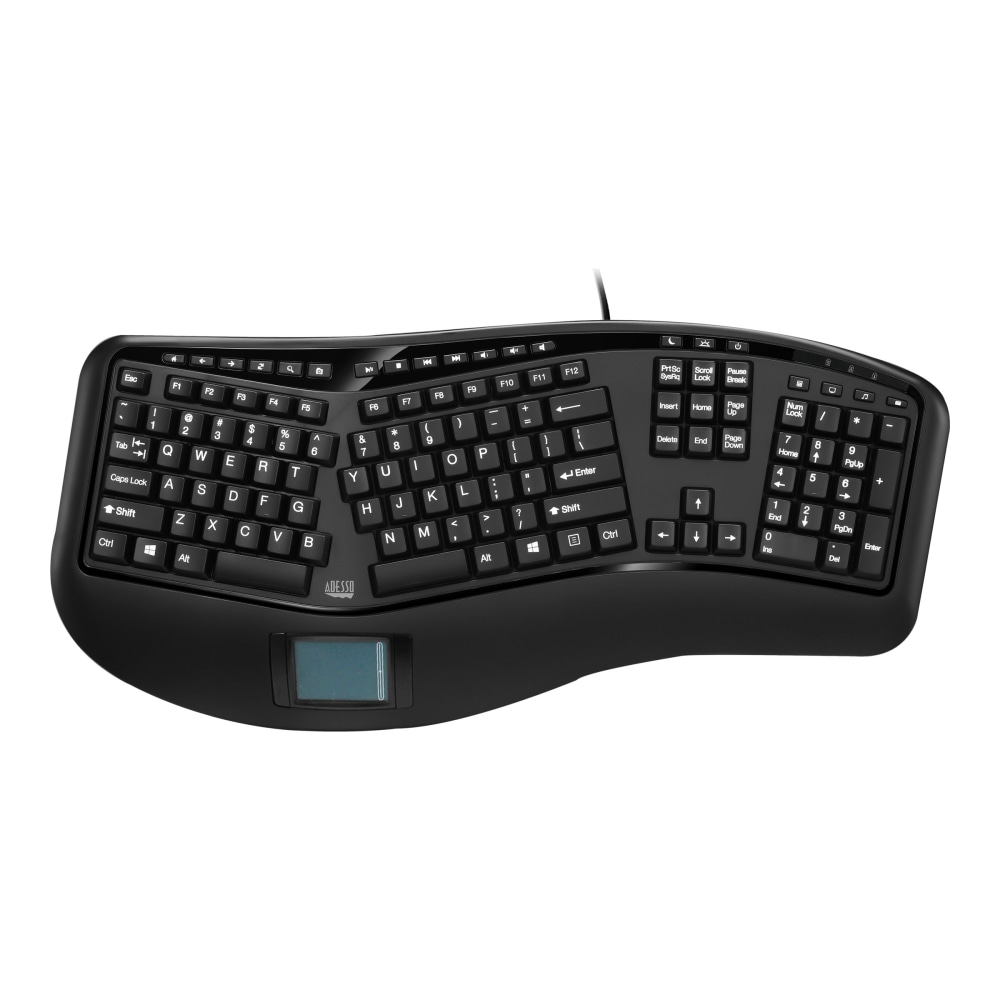 Adesso Tru-Form 450 Ergonomic Touchpad Keyboard For Windows
