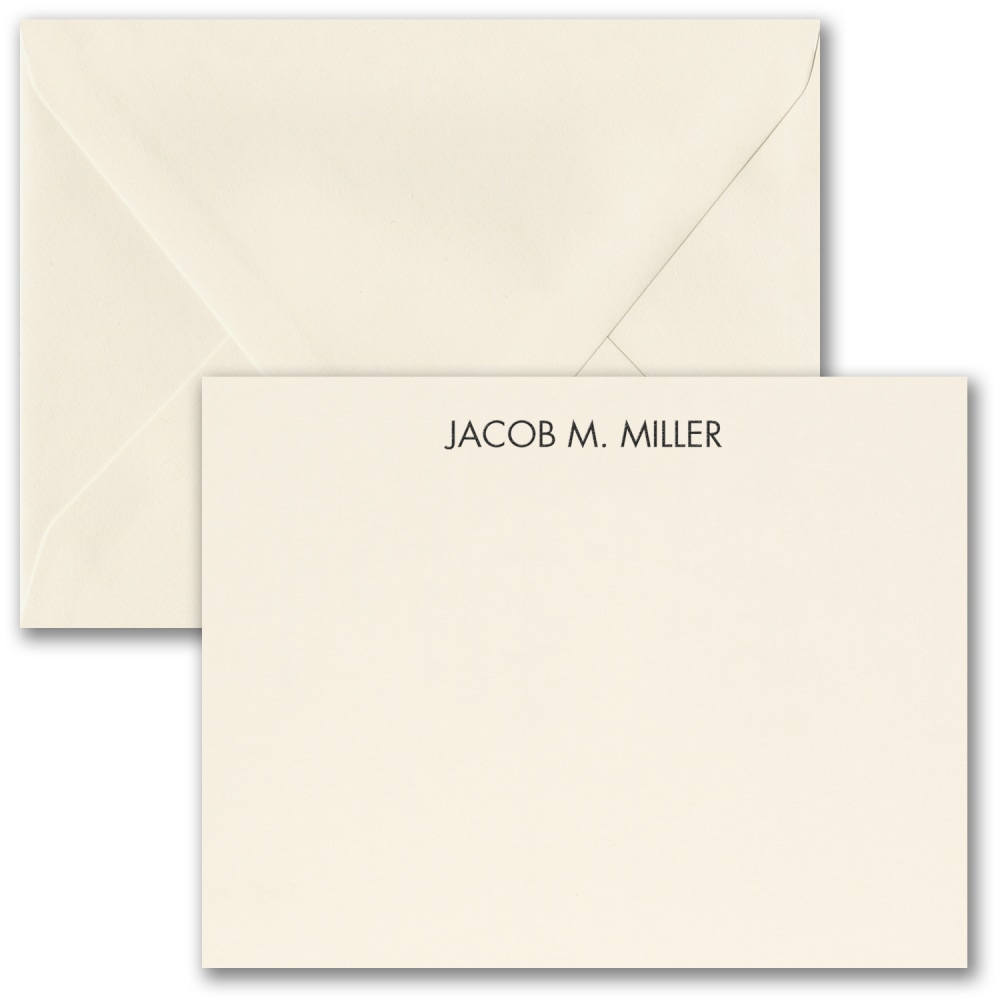 Custom Premium Flat Stationery Note Cards, 5-1/2" x