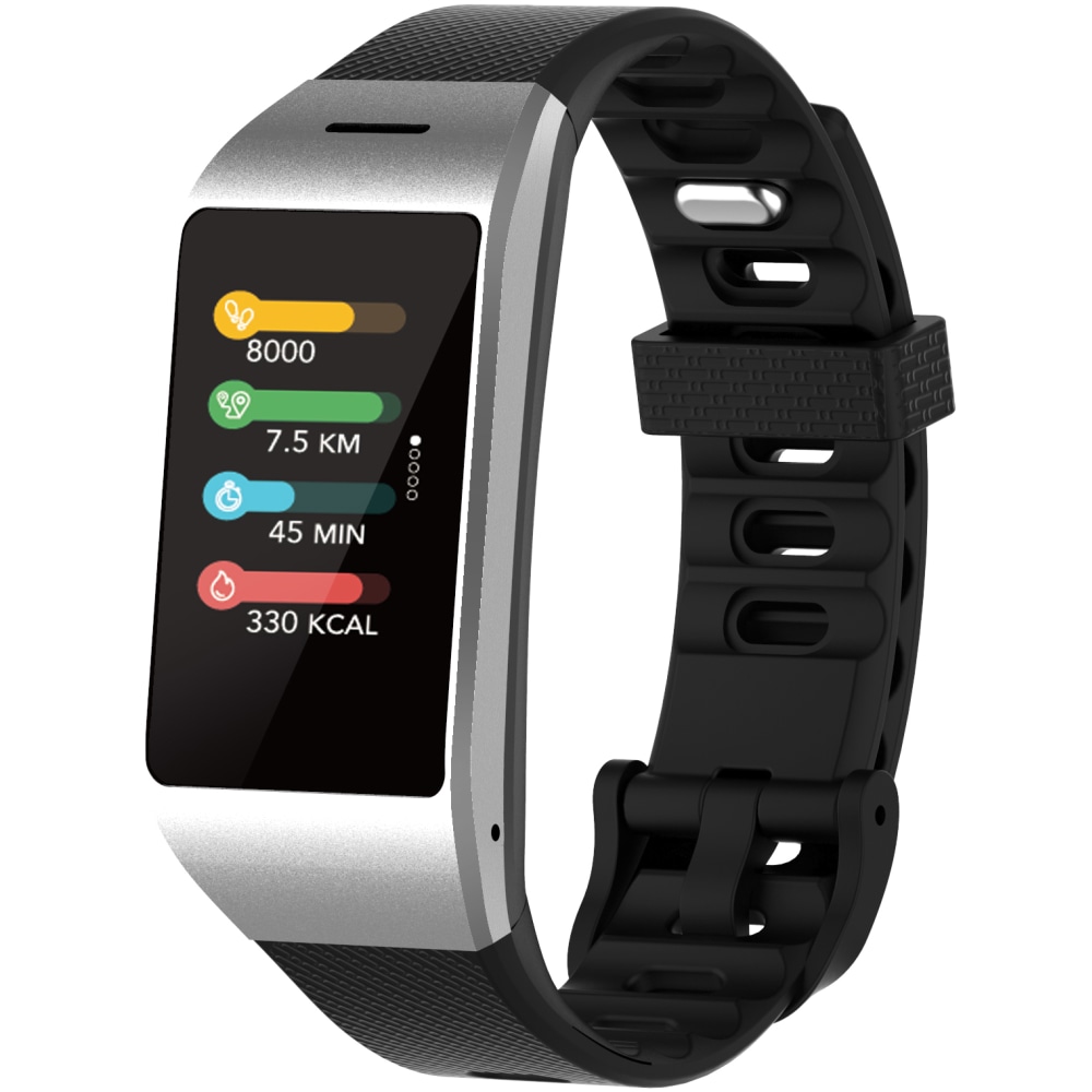 MyKronoz ZeNeo Touch-Screen Smartwatch, Silver/Black, KRZENEO-SILVER
