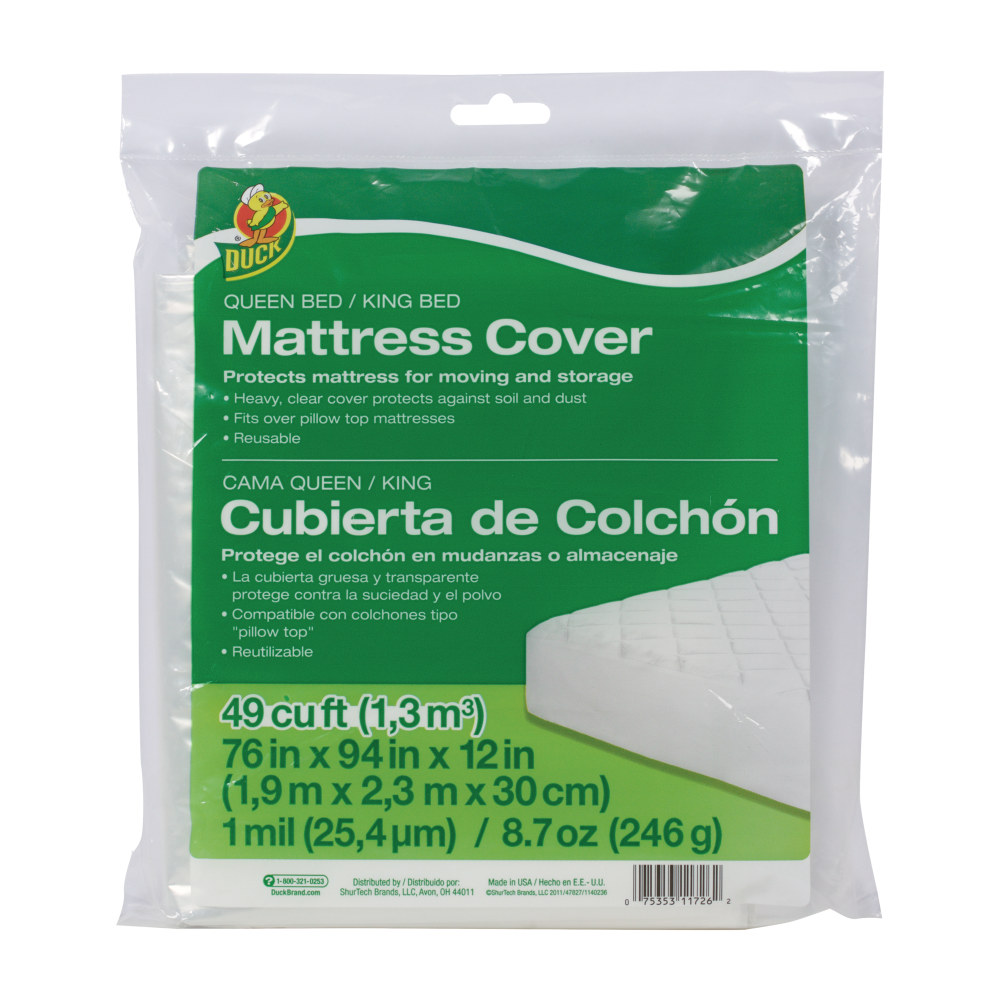 Duck® Mattress Cover, Queen/King, 76"H x 94"W x