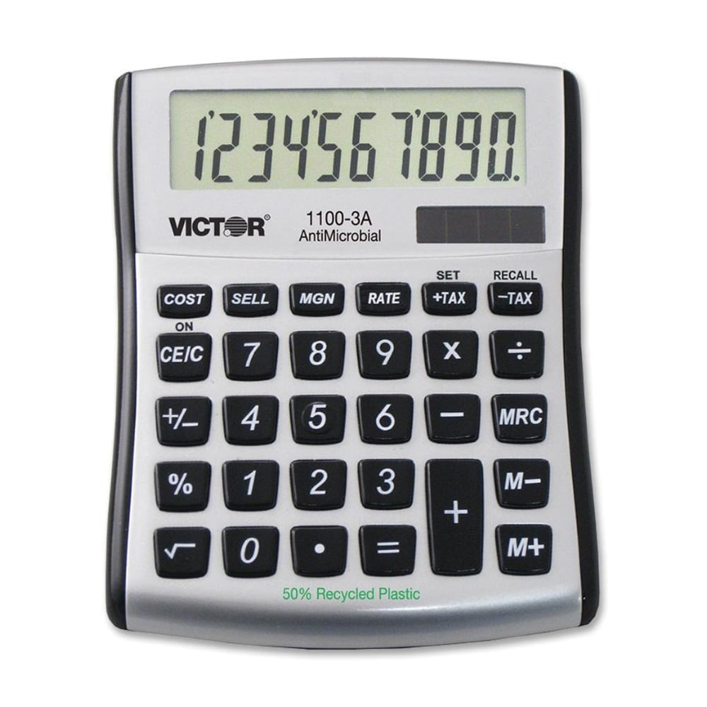 Victor 11003A Mini Desktop Calculator - Large Display,