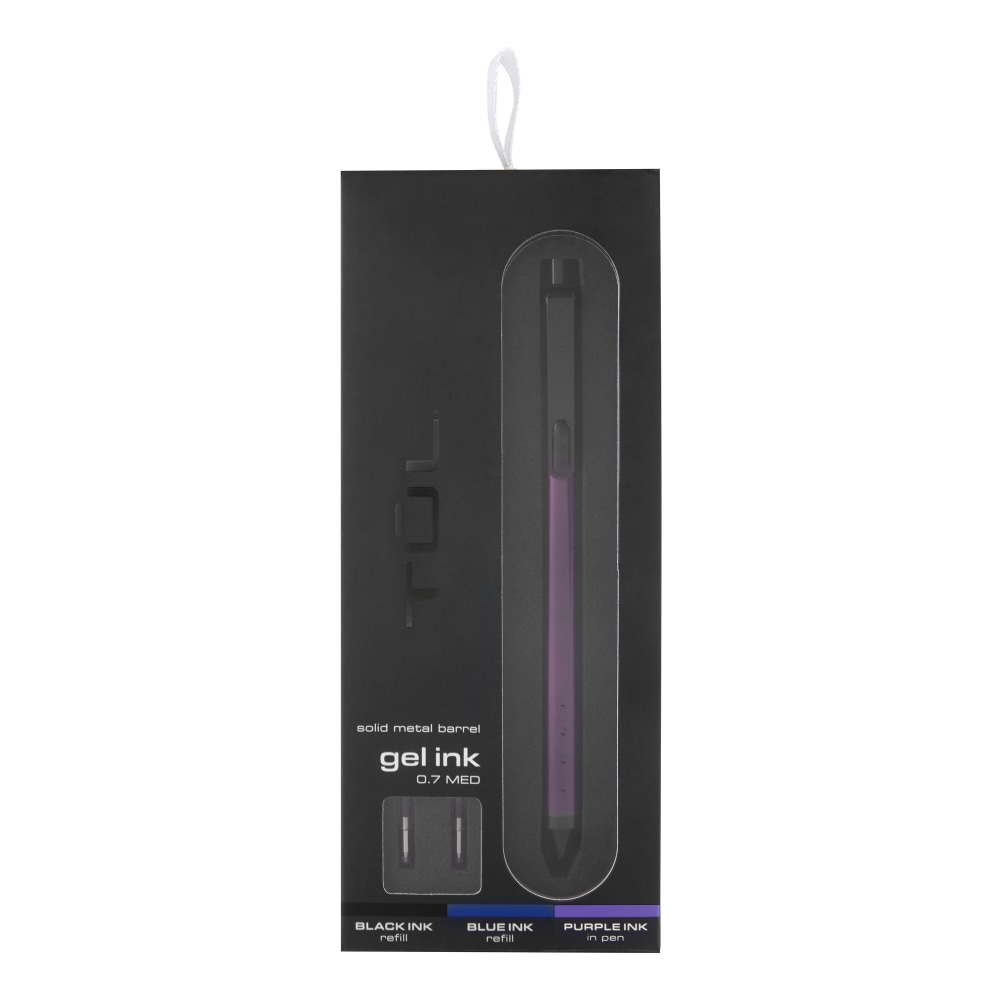 TUL® Fine Writing Solid Metal Barrel Retractable Gel