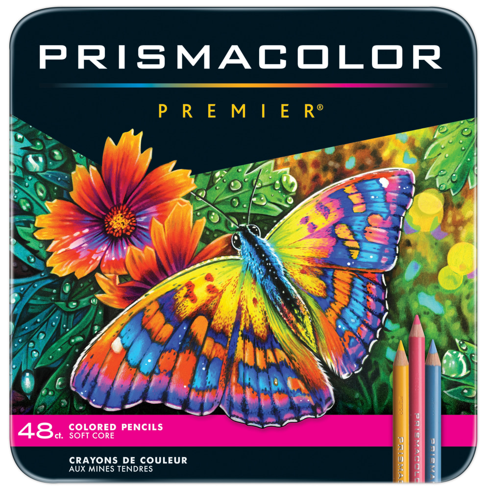 Prismacolor® Premier Colored Pencils, Soft Core, Assorted Colors,