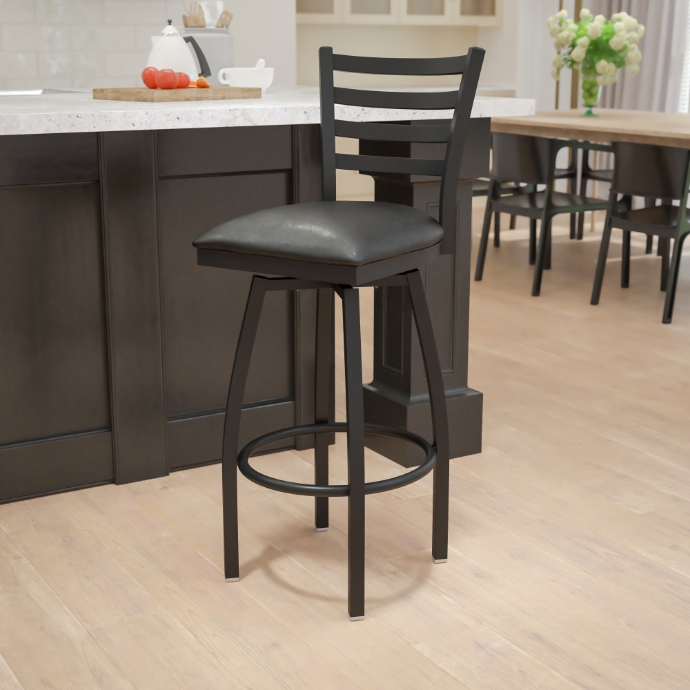 Flash Furniture Swivel Bar Stool, Black