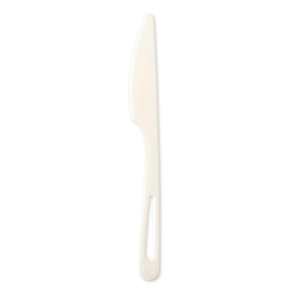 World Centric® Cutlery, Knife, 6.7", White, 1,000/Carton
