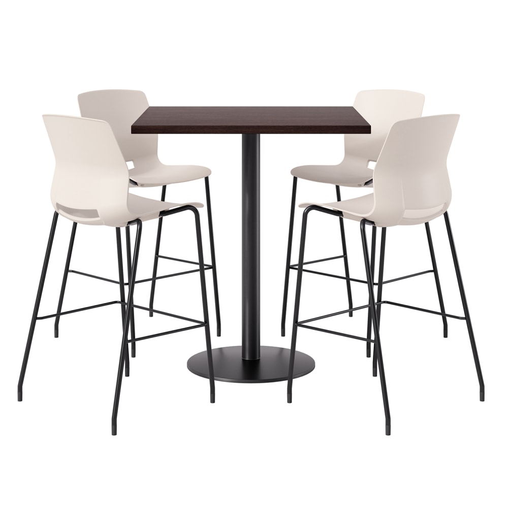 KFI Studios Proof Bistro Square Pedestal Table With