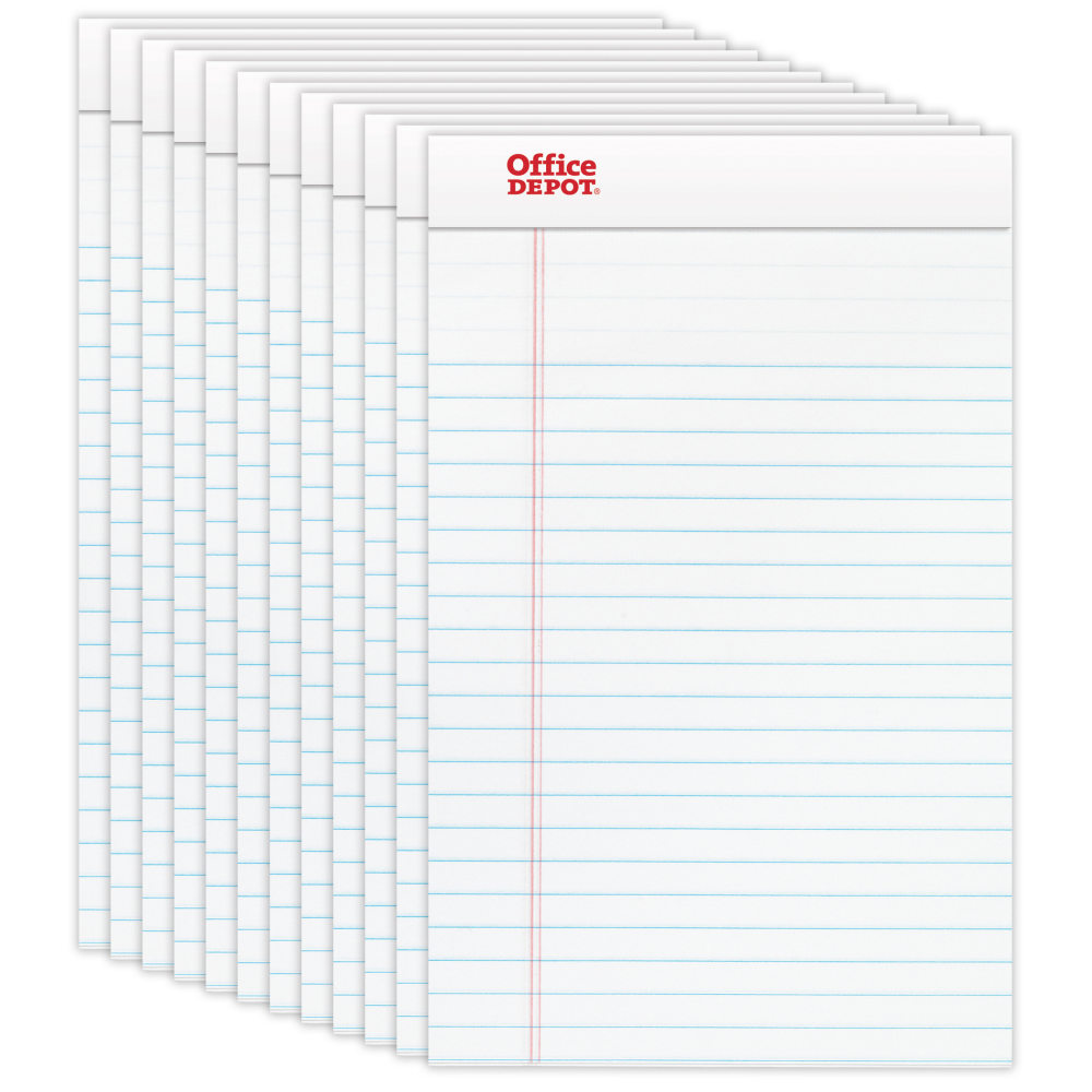 Office Depot® Brand Writing Pads, 5" x 8",