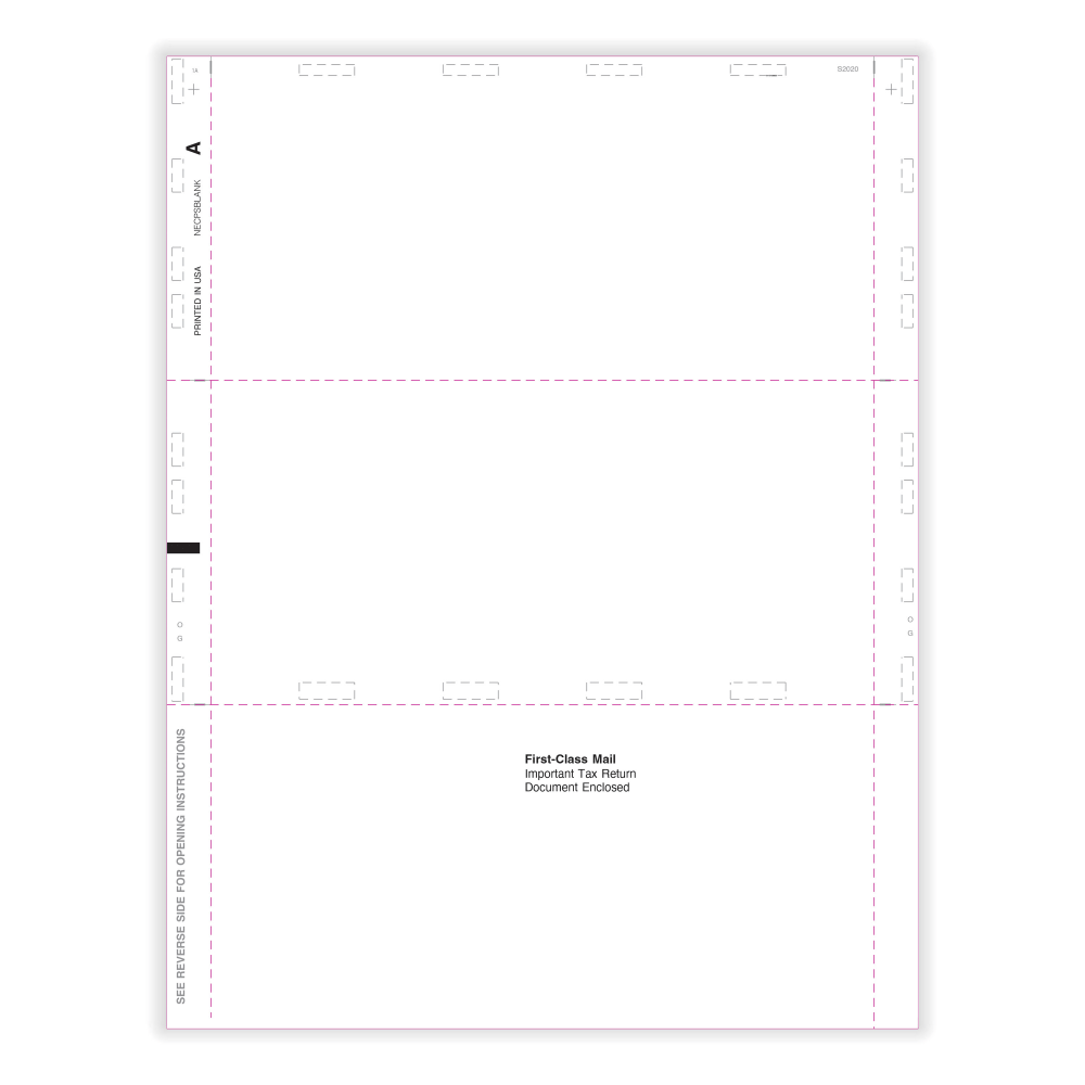 ComplyRight® 1099-NEC Pressure Seal Tax Form, Blank with