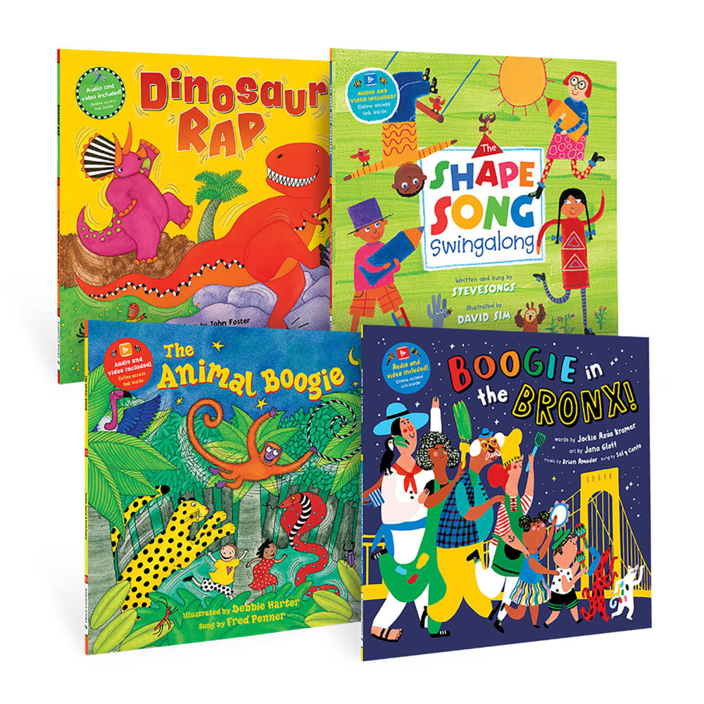 Barefoot Books PreK Boogie Time Singalongs Book Bundle,