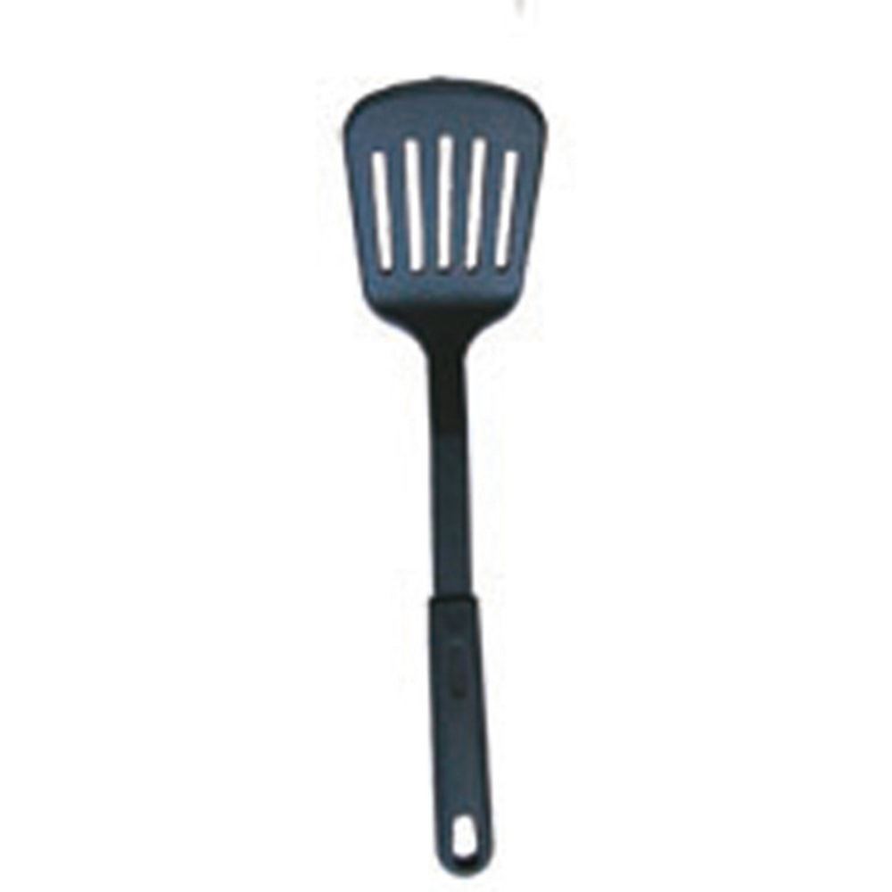 Winco Slotted Nylon Spatula, 12", Black
