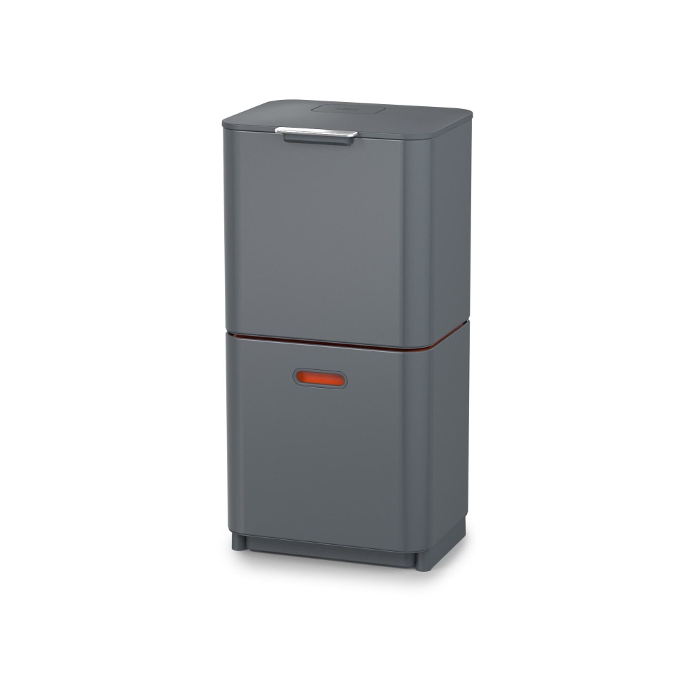 Joseph Joseph Totem 2-Tier Trash/Recycling Containers, Gray, Set