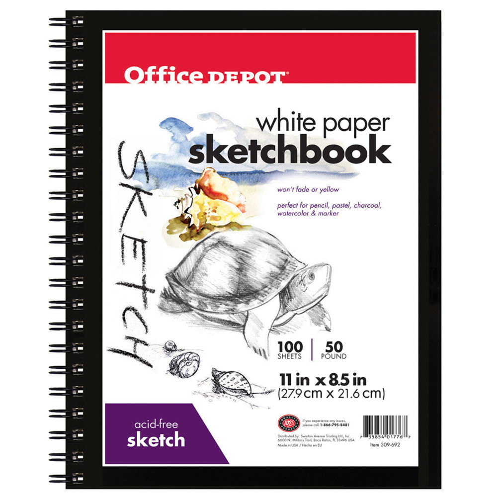 Office Depot® Brand Sketchbook, 8 1/2" x 11",