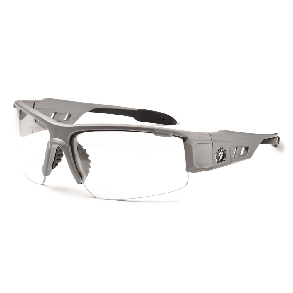Ergodyne Skullerz® Safety Glasses, Dagr, Anti-Fog, Matte Gray