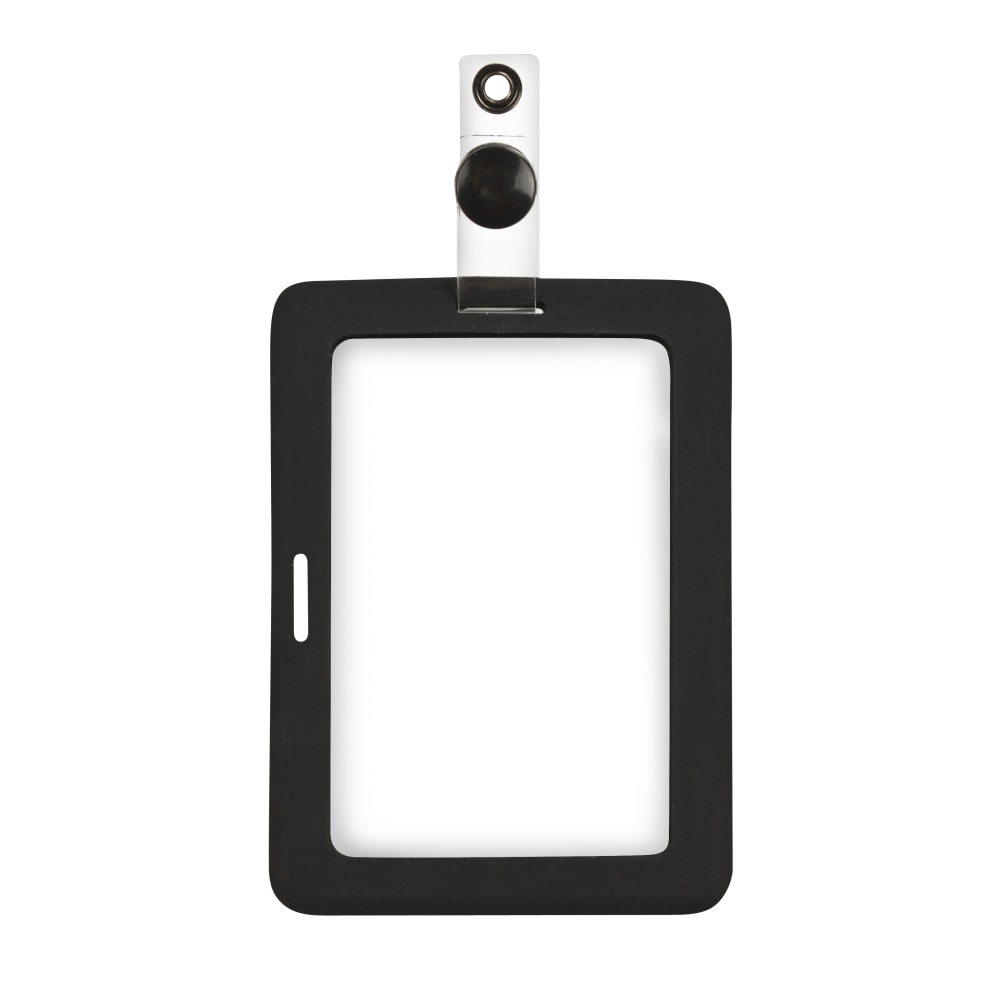 MyID Rubberized Cardholder, 4 7/8" x 3 3/8",