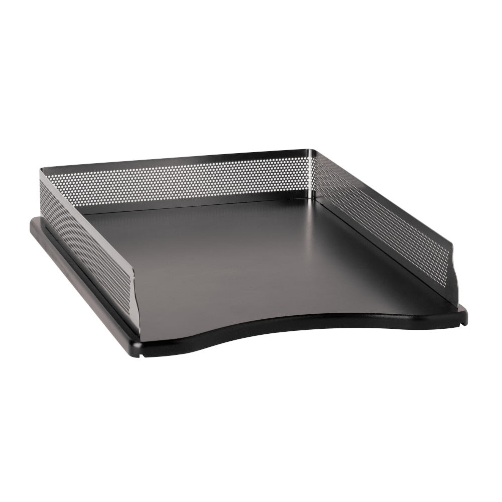 Rolodex® Distinctions™ Punched Metal And Wood Letter Tray,
