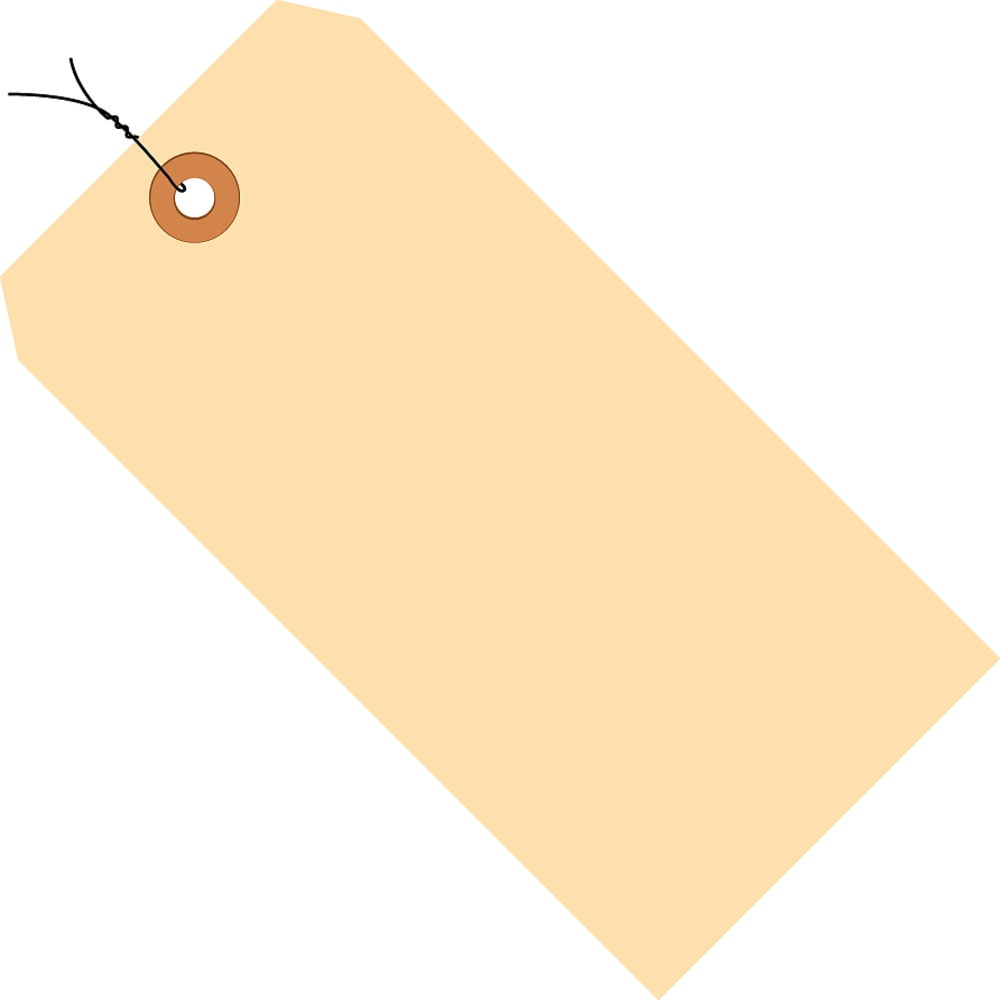 Partners Brand Prewired Manila Shipping Tags, 10 Point,