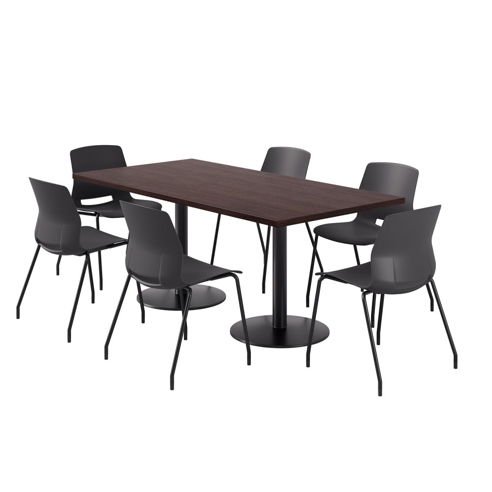 KFI Studios Proof Rectangle Pedestal Table With Imme