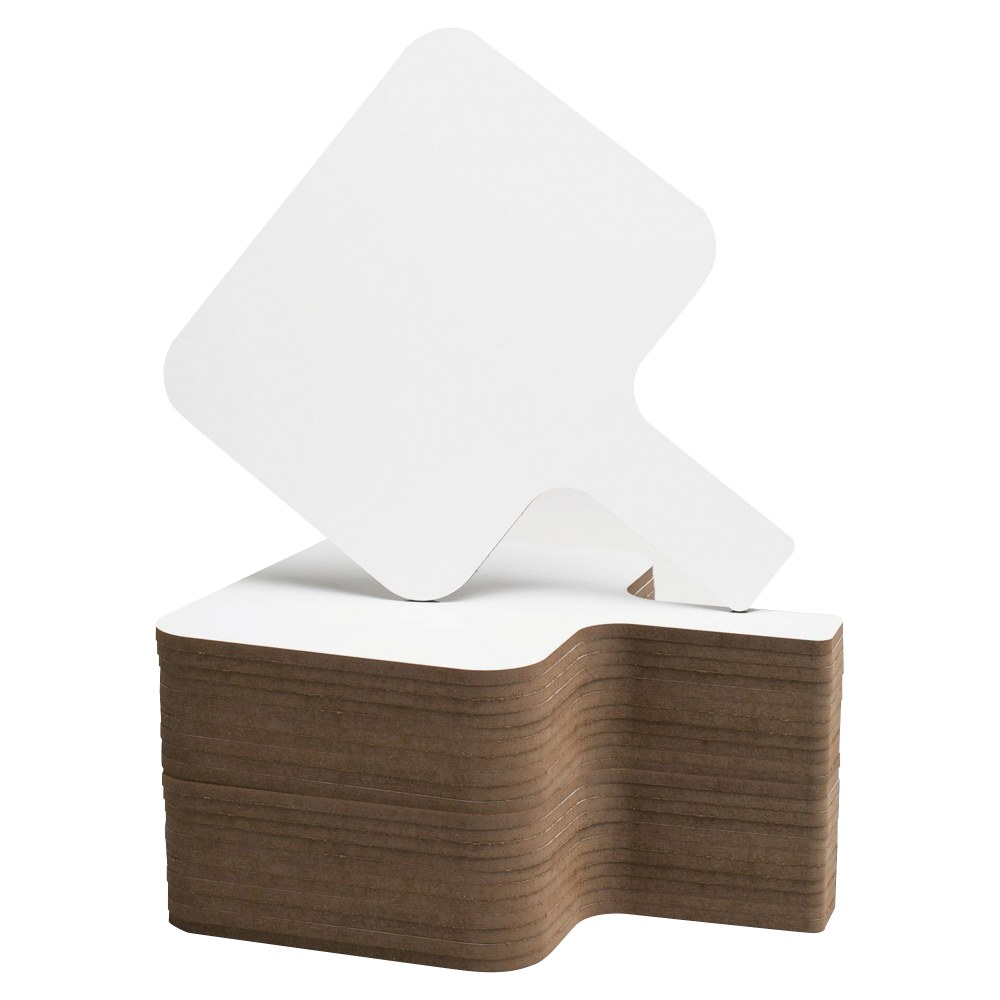 Flipside Rectangular Dry-Erase Answer Paddles, 8" x 9