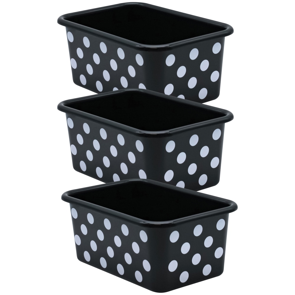 Teacher Created Resources Plastic Storage Bin, Small, White