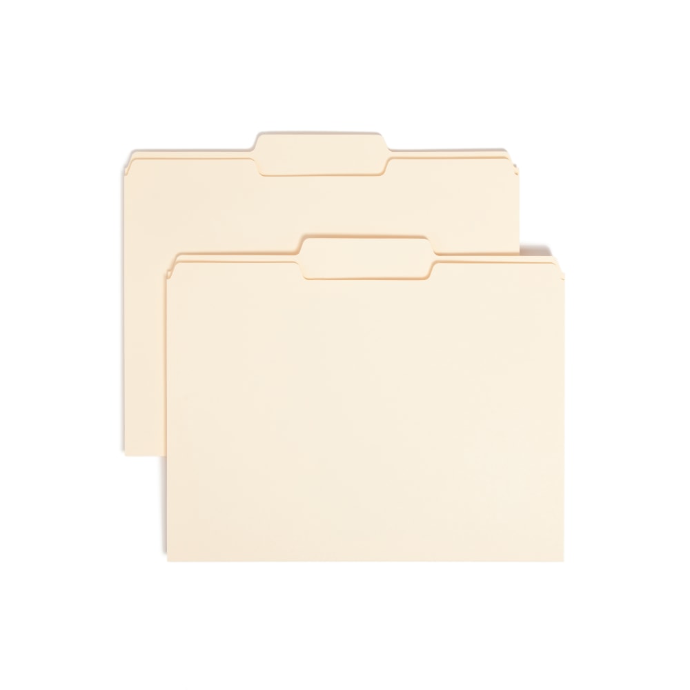 Smead® Selected Tab Position Manila File Folders, Letter