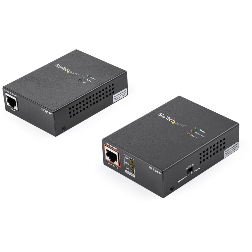 StarTech.com 1 Port Gigabit PoE Injector & Splitter