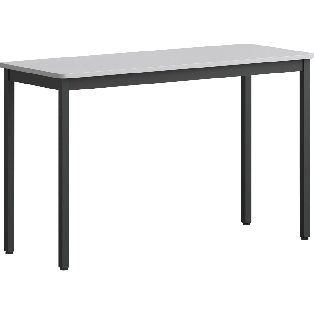 Lorell® Melamine/Steel Utility Table, 30"H x 48"W x