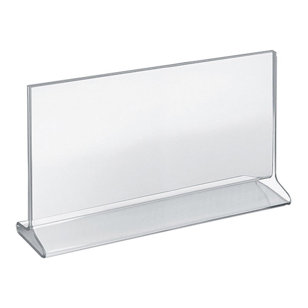 Azar Displays Top-Load 2-Sided Acrylic Horizontal Sign Holders,