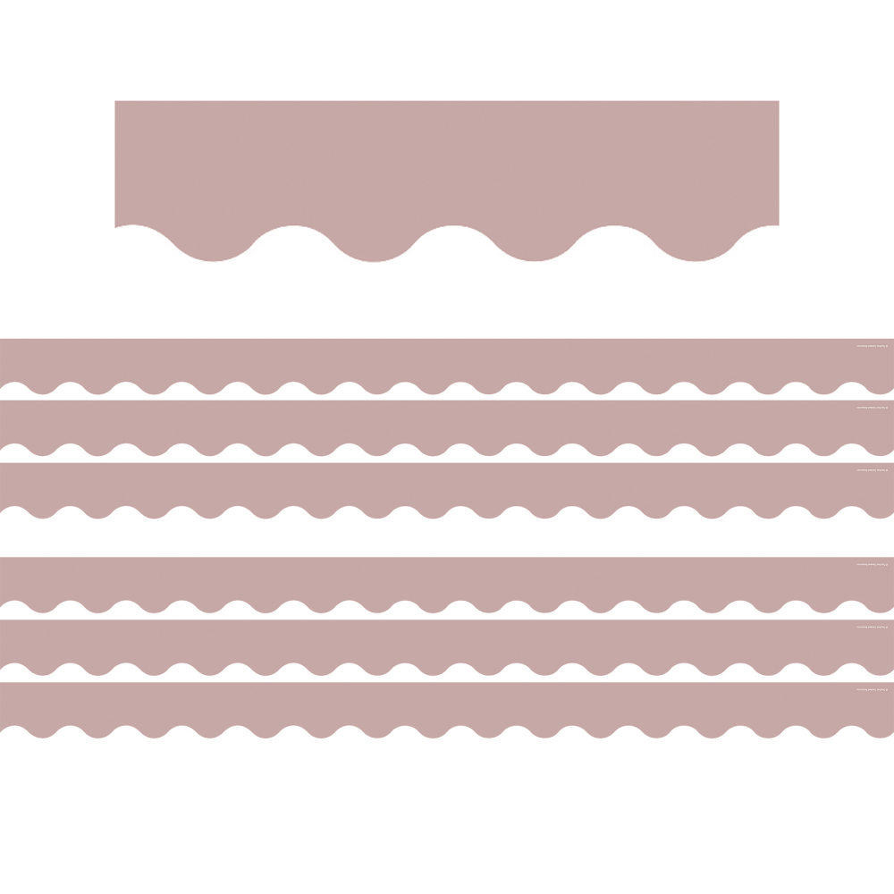 Teacher Created Resources Scalloped Border Trim, Light Mauve,