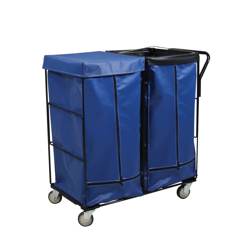 Royal Basket Trucks 2-Compartment Cart, 42”H x 21”W