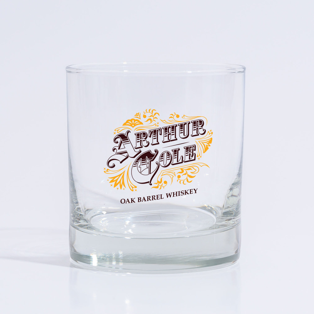 Full Color Whiskey Glass 10.5 oz