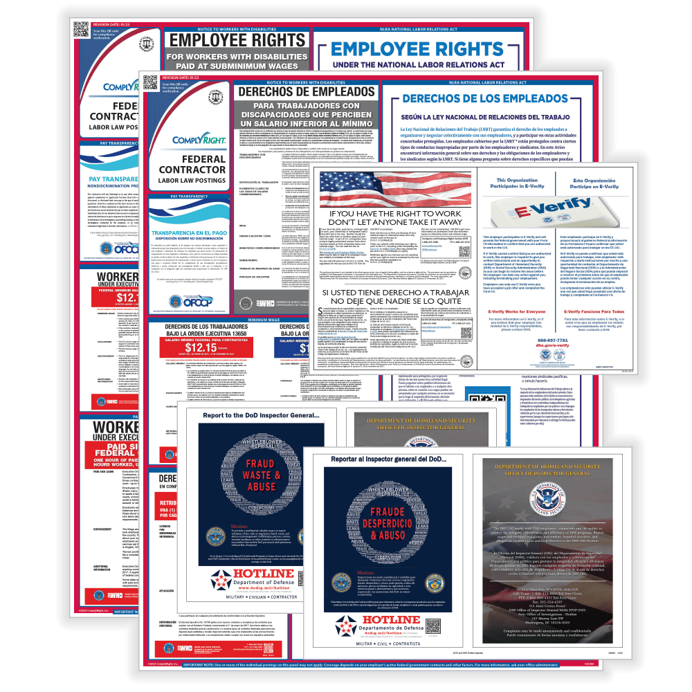 ComplyRight™ Federal Contractor General Industry Labor Law Poster
