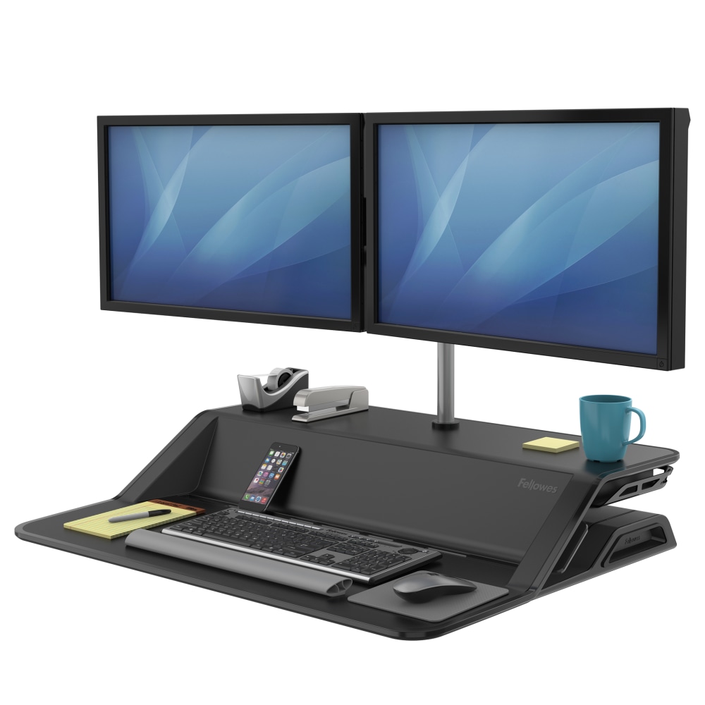 Fellowes® Lotus™ Fully Assembled Effortless Adjustable Sit-Stand